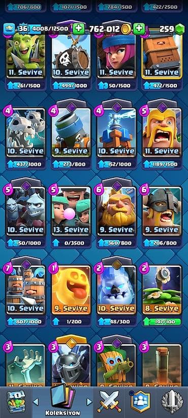 boks kiseleri: Clash Royale hesabı – yüksək səviyyəli və inkişaf üçün zəngin — 4