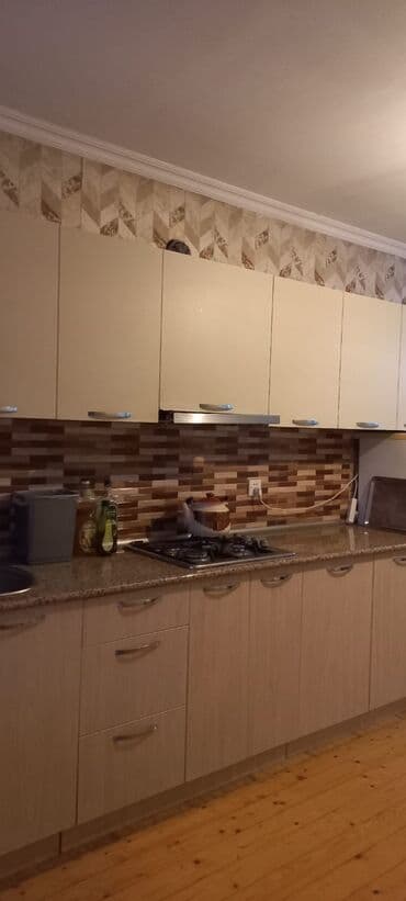 мебель для кухни: Mətbəx mebel dəsti - Uzun xəttvi dizayn: təxminən 4–5 modul yuxarı — 3