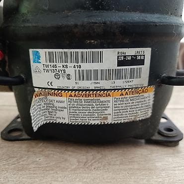 mini kompressor: Məhsul: Soyuducu kompressoru Model: Tecumseh TW145-KS-410 (etiketdə — 4