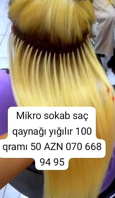 Mikro sokab saç qaynağı xidməti - Nazik, hiss olunmayan kapsullar ilə