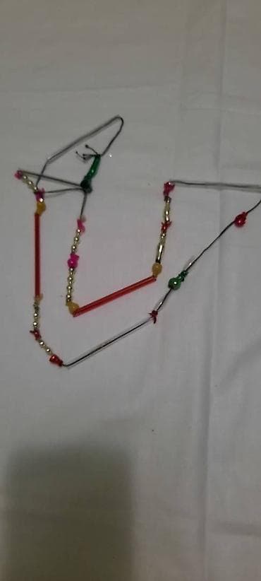 yeni il oyuncaqlari satisi: ГДР в коробке 100ман.снежинки стеклярус по 5 ман за одну.Верхушка — 8