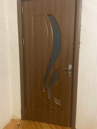 İç otaq qapısı 4eded sag qapitaxta teksturalı MDF finiş - Rəng: isti