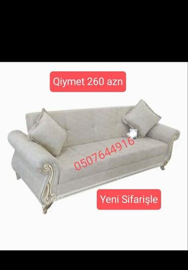 divan şəkilləri: Mini-divan, 3 nəfərlik, Bazasız, Taxta, Azərbaycan, Kredit yoxdur — 14