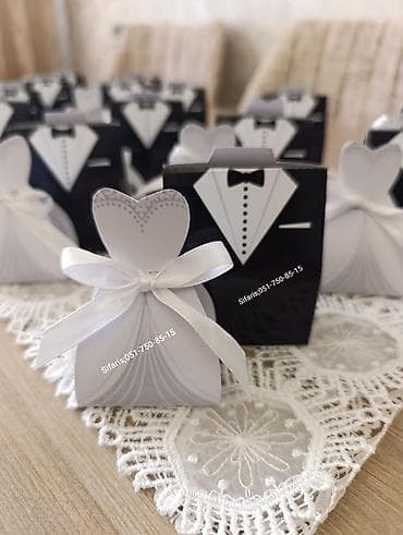 Toy konfet qutulari sifarisle hazirlanir.Sifarisler en az 2-3 gun