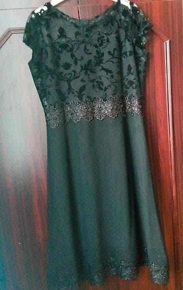 Qara rəngli zərif qadın donu - Model: A-kesim, dizdən bir qədər aşağı