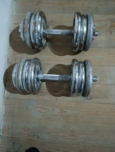 idman aletleri qantel: Dəmir Qantellər, Çəki: 33 kq, İşlənmiş — 1