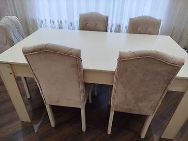 ✅Tecili masa Desti 6 stulla 220 manata satılır yaxsi veziyetde Bine lalafo.az -da ✅Tecili masa Desti 6 stulla 220 manata satılır yaxsi veziyetde Bine