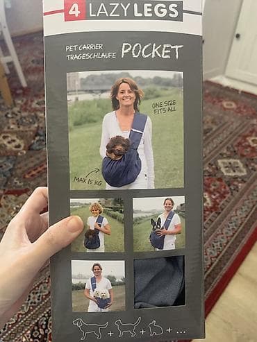 It dashimaq uchun chanta yenidir LAZY LEGS “Pocket” heyvan daşıma