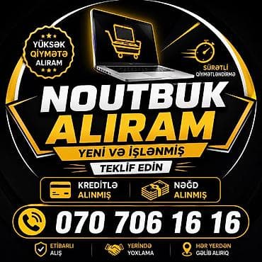 ƏN YÜKSƏK QİYMƏTLƏ NOUTBUK PS5 VƏ MACBOOK ALIRAM TEKLİF EDİN KREDİTLƏ