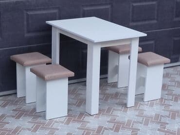 yazı masa: Mətbəx üçün, Yeni, 4 stul — 17