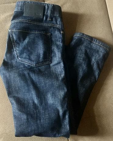 HUGO BOSS kişi cins şalvarı 100% original ideal vaziyatda olcu S - — 2