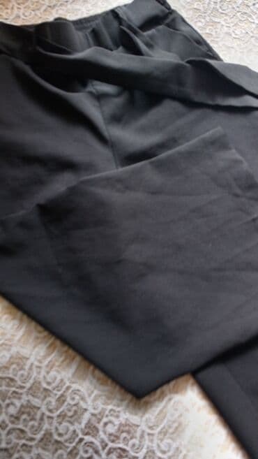 Pencəklər: Qadın şalvarı – qara rəng - Model: Yüksək belli, rahat kəsim - Bel — 2