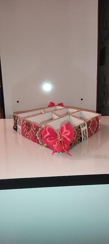 Ev və bağ: Dekorativ bölməli qab dəsti - Forma: romb və dairəvi dizaynlı iki — 2