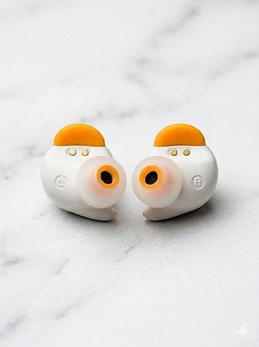 Mikrofonlar: Yeni Simsiz (Bluetooth) Qulaqcıqlar, Lenovo, rəng - Bej — 7