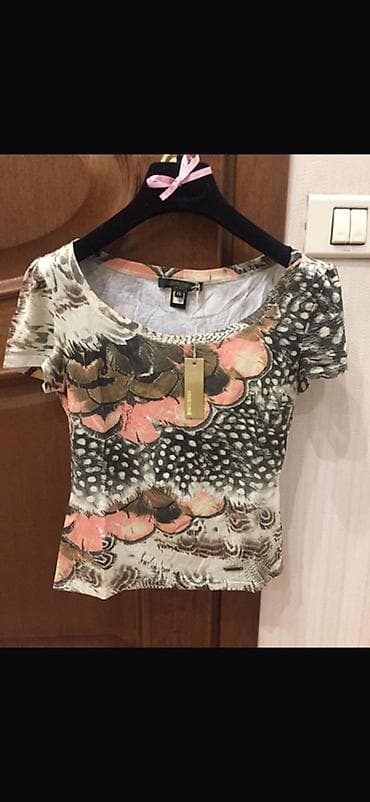 roberto cavalli: Roberto Cavalli qadın köynəyi (T-shirt) - Ölçü: XS (etiketdə — 3