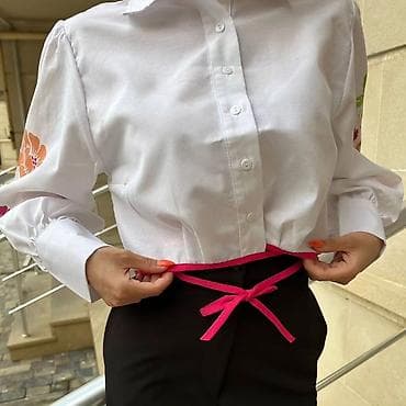 ağ sumka: Möhtəşəm model son trend sarocka 😍 qara və çəhrayı rəngi ilə klassik — 1