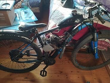 Benzin mühərrikli velosiped - Çərçivə: Alüminium alaşımlı dağ