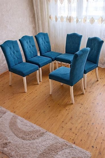 Qonaq otağı üçün, Qatlanmayan, rəng - Göy Stul