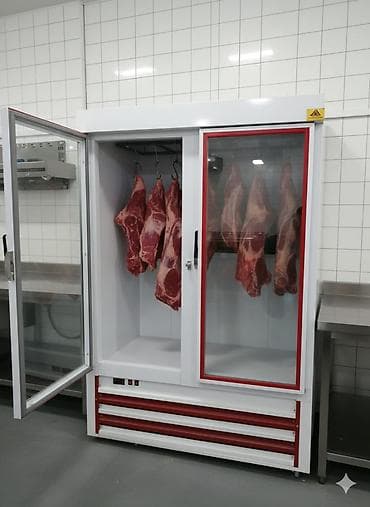 İki qapılı şüşə vitrinli sənaye soyuducu - Təyinat: market, kafe — 1