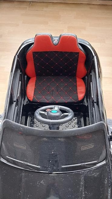 uşağ maşını: Uşaq üçün elektrikli minik maşını – model 6688 - Korpus: qara rəngli — 4