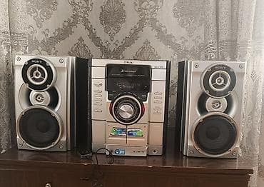sony xm6: Sony mikro-musiqi mərkəzi – 3 disklik CD Aux. Radio. Kaset İşlək — 2