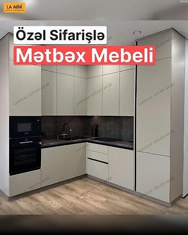 Özəl sifarişlə mətbəx mebeli – minimalist və funksional dizayn - — 1