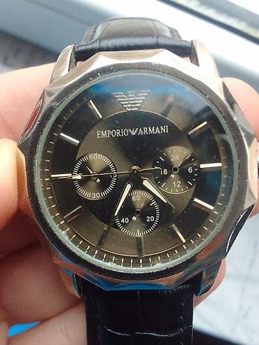 first class: İşlənmiş, Qol saatı, Emporio Armani, rəng - Qara — 2