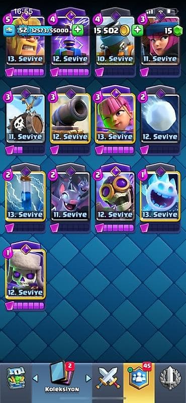 İncəsənət və kolleksiyalar: Clash Royale hesabı - Kral səviyyəsi: 52 - Kasa: 10 102–15 502 qızıl — 5