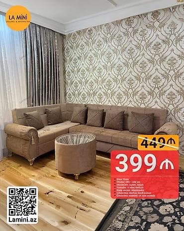 Künc divan, Açılan, Bazalı, Parça, Şəhərdaxili pulsuz çatdırılma — 1
