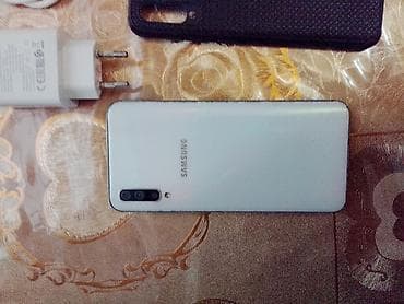 ucuz telefon satisi: Samsung Galaxy A50, цвет - Белый, Сенсорный — 1