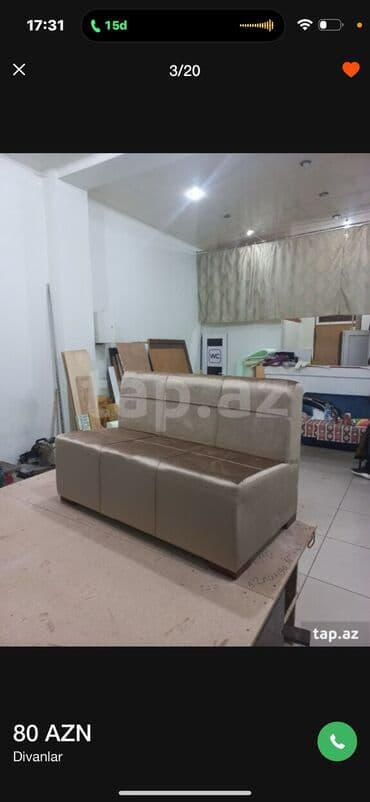 cay evi ucun divan islenmis: Divan, Yeni, Açılmayan, Parça, Ödənişli çatdırılma — 3