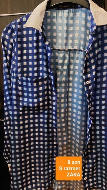 Köynək və bluzalar: Рубашки S размер — 2