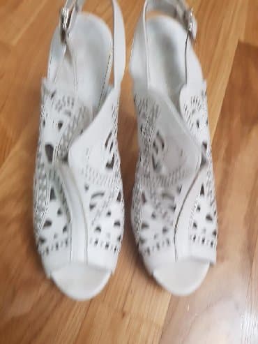 tekstil uşaq şəp şəpləri: Ölçü: 37, rəng - Ağ, İşlənmiş — 3