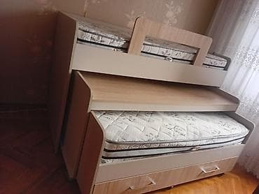 Oğlan və qız üçün, Çarpayı, Matras ilə, Siyirməli, Laminat — 2
