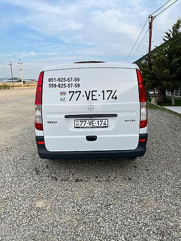 muherrikin hecmi: Mercedes-Benz Vito yük furgonu - Model: Vito (W639) - Mühərrik: 111 — 10