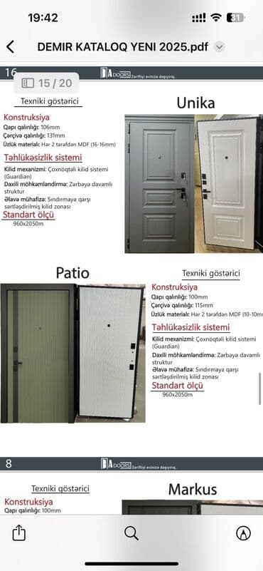 kohne qapilar: Mənzil üçün Yeni Giriş qapısı 90x205 sm Zamok ilə, Zəmanətli, Pulsuz quraşdırma, Pulsuz çatdırılma — 1