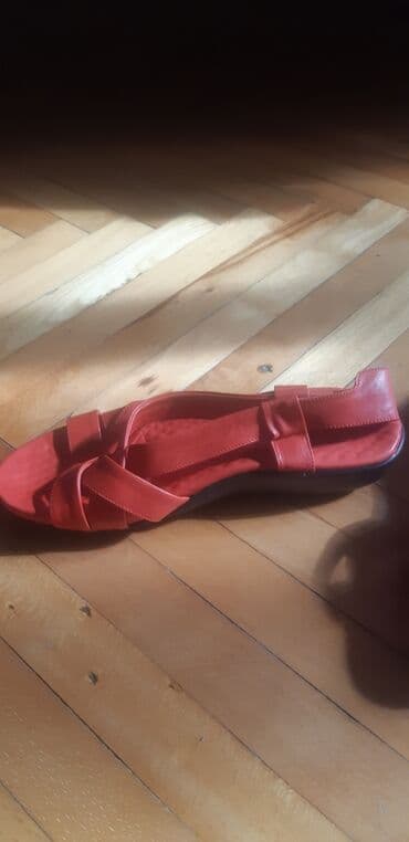 женские пляжные шлепанцы: Размер: 38, цвет - Красный, Новый — 2