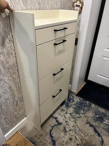 iwlenmiw wkaf: Darbaxana üçün kompakt ayaqqabı dolabı - Model: dar, hündür — 3