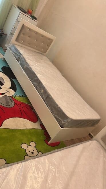 tek neferlik kravat: Təknəfərlik çarpayı, Bazasız, Matras ilə, Siyirməsiz — 5