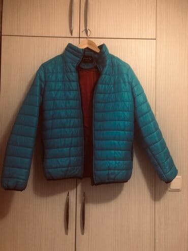 the nort face kurtka: Mavi rəngli yüngül şişmə gödəkçə - Model: quilted/şişmə, qısa uzunluq — 2