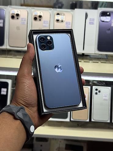 IPhone 12 Pro, 128 GB, Pacific Blue, Zəmanət, Kredit, Simsiz şarj