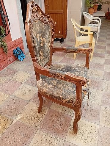 parca: Antik üslubda oyma detallar ilə taxta kreslo - Klassik barok/rokoko — 2