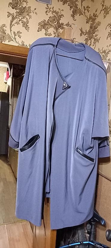 Qadınlar üçün yüngül paltar üstü/kapşonsuz kardiqan razmer böyük