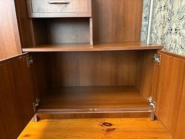 Мебель: 2 двери, С зеркалом, Коричневый, Другой материал, Распашной, Прямой шкаф — 3