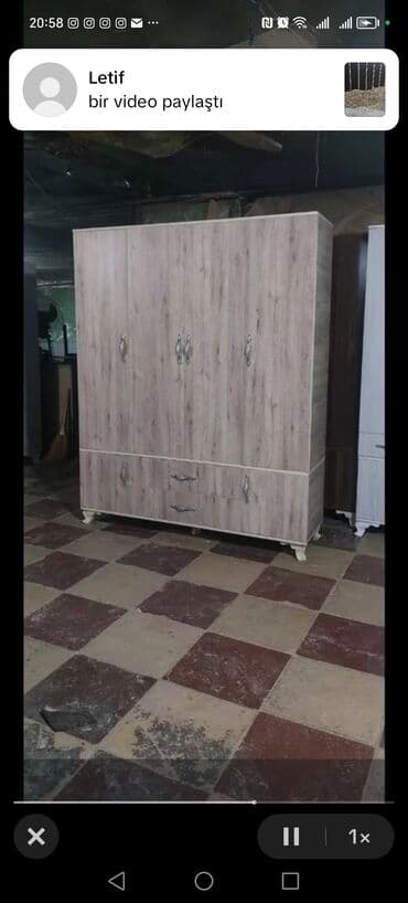 laminat qiyməti: Yeni, Açılan, 4 qapılı Düz dolab, Dolab-asılqan, Azərbaycan — 13