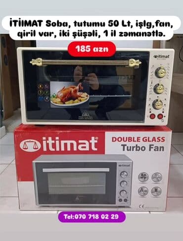 qaz sobalari qiymeti: Duxovka Elektrik, Ayrıca dayanan, Yeni — 2