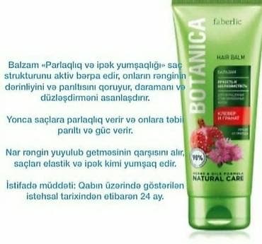 homm bitkisel az: Sac ucun balzamlar.Her biri muxtelif qiymetedir — 10