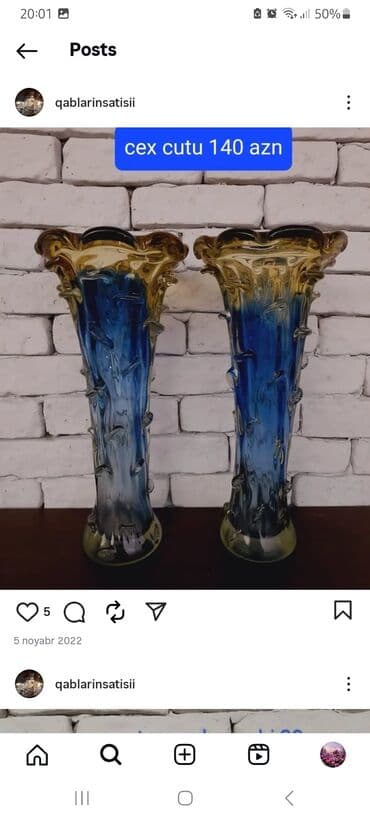 bənövşəyi gül: Vaza dəsti, Bogem şüşəsi — 3