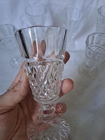 salat: Klassik kəsimli kristal dəst - 2 ədəd dekorativ kristal — 4