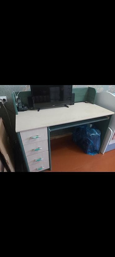 telefon masası: Düz masa, Siyirməli, MDF — 3